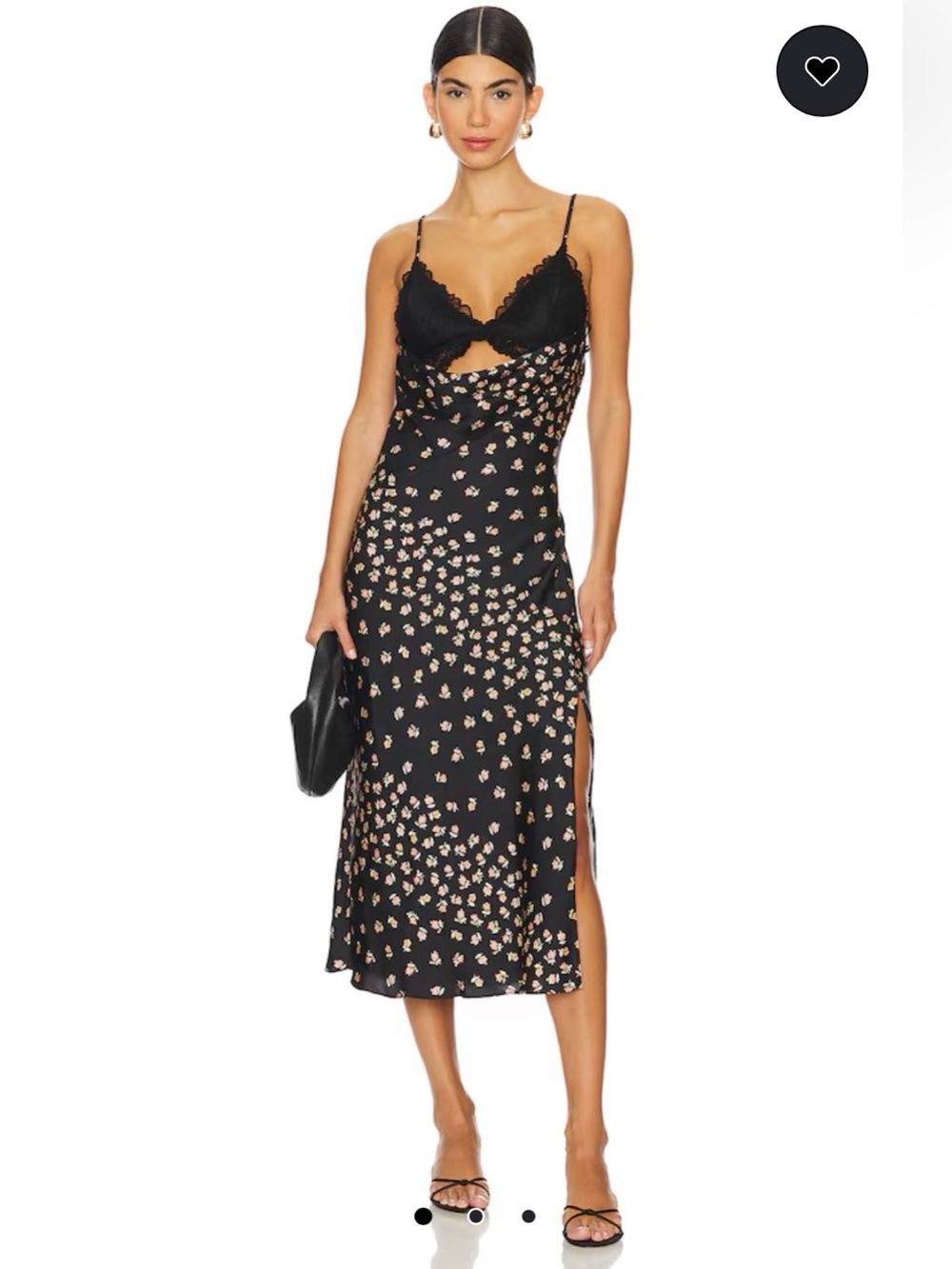 Free People‎ X Intimately Free People Gossamer Glow Midi Slip Dress Size L NWT